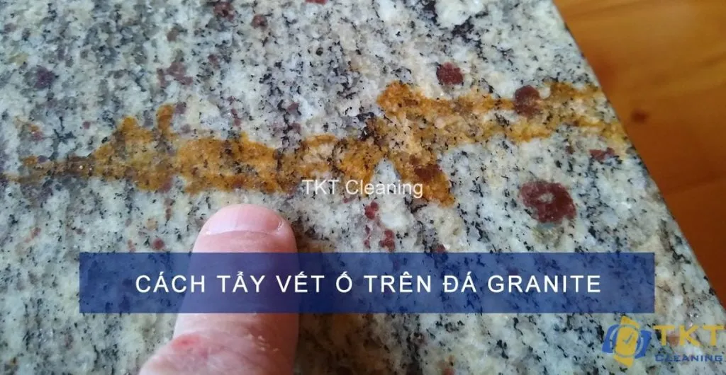 Cách tẩy vết ố trên đá granite hoa cương