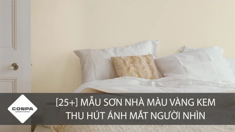 Sơn nhà màu vàng kem