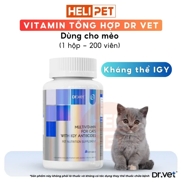 Viên bổ sung canxi cho chó mèo DR.VET