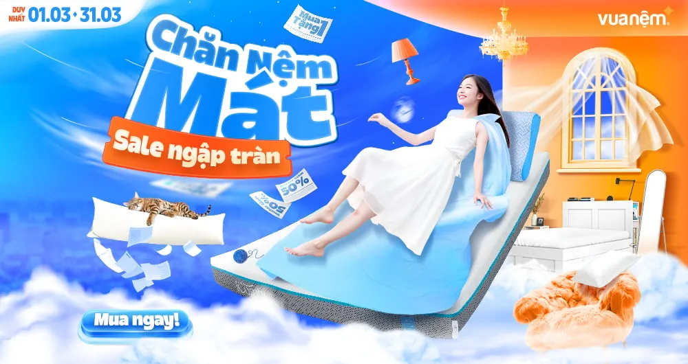 Alt text: Banner chương trình khuyến mãi tháng 3