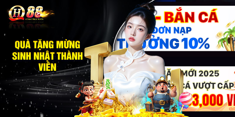 Quà tặng mừng sinh nhật thành viên